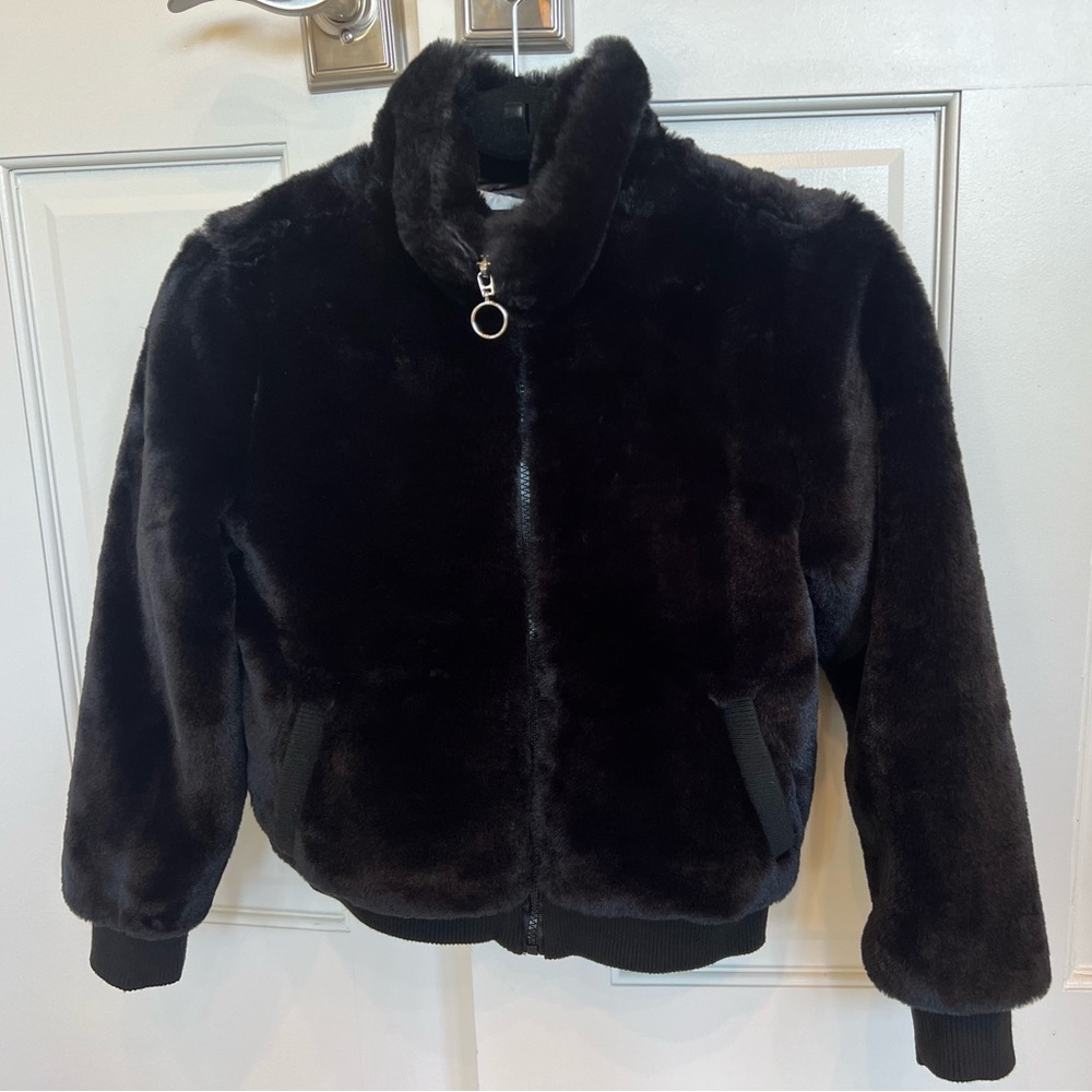 Black Fuzzy Urban Republic Jacket